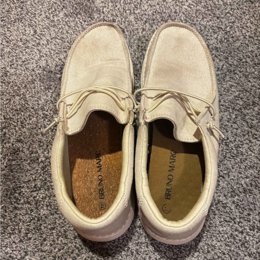 Bruno Marc Men's Tan Boat Shoes